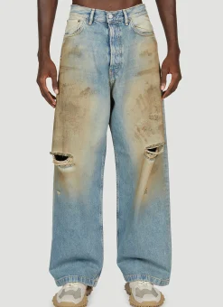1989 Distressed Wide Leg Jeans