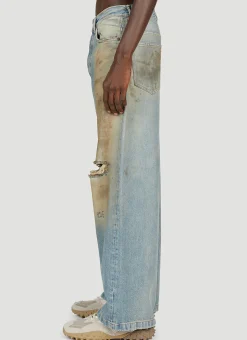 1989 Distressed Wide Leg Jeans