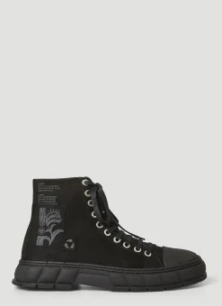 1982 Waxed Canvas High-Top Sneakers