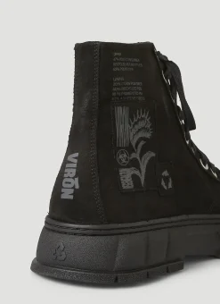1982 Waxed Canvas High-Top Sneakers