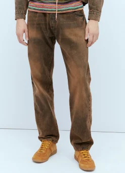 Acid Wash Batten Denim Jean