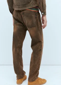 Acid Wash Batten Denim Jean