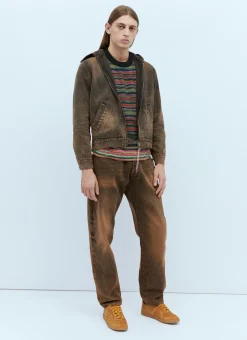 Acid Wash Batten Denim Jean