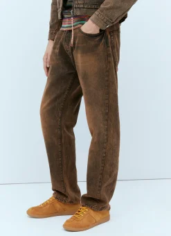 Acid Wash Batten Denim Jean