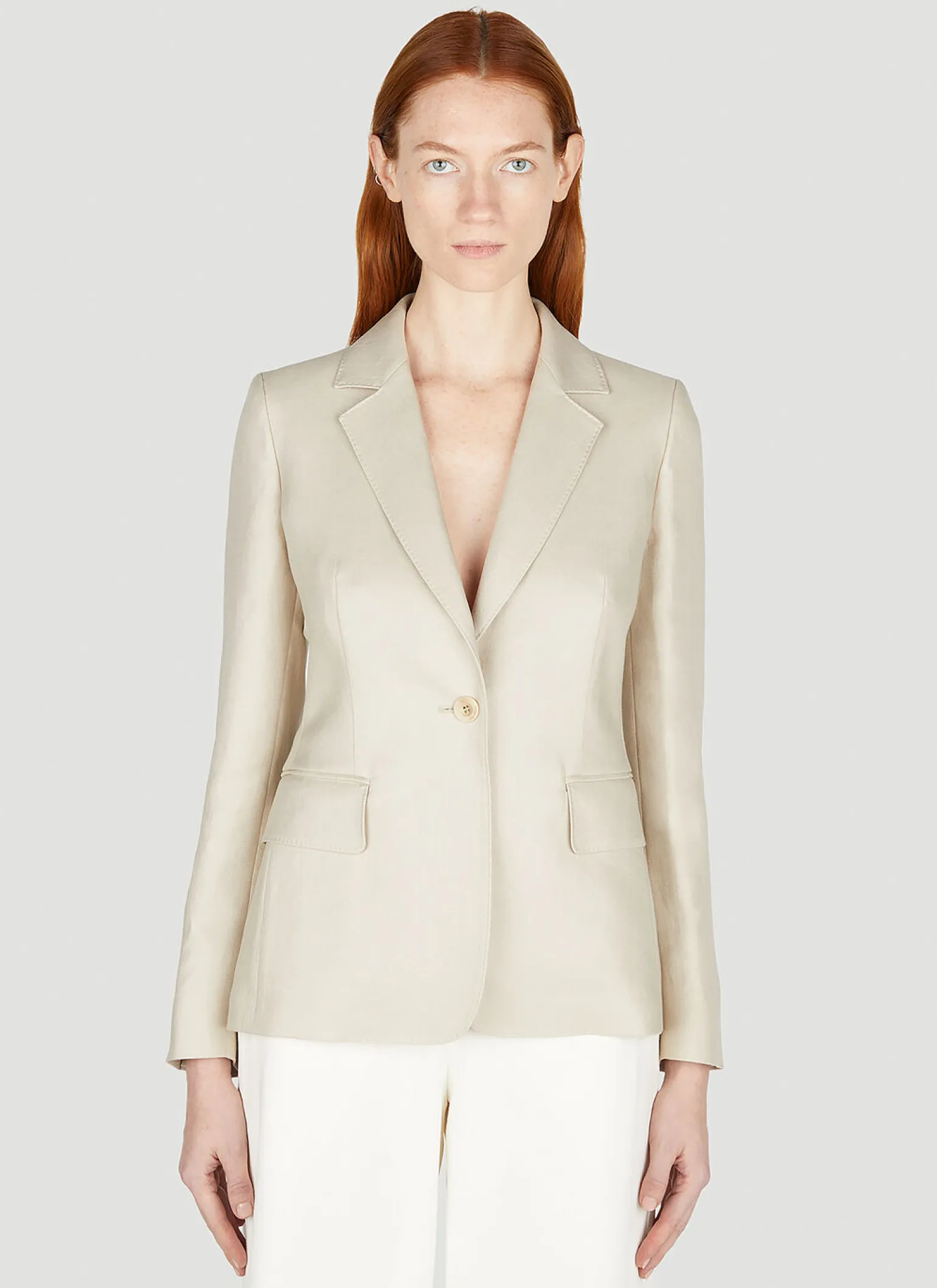 Alpaca Single Breasted Blazer