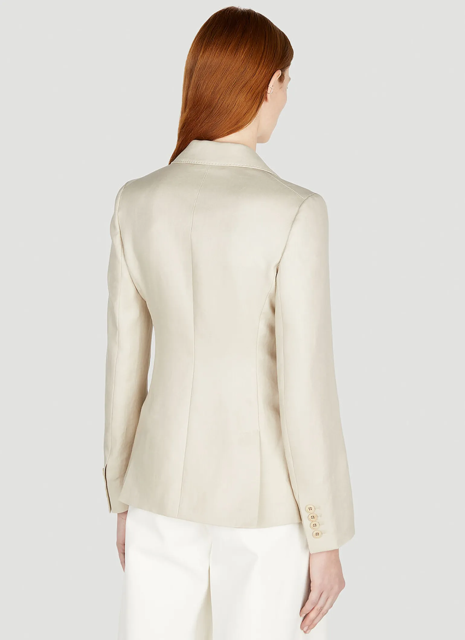 Alpaca Single Breasted Blazer