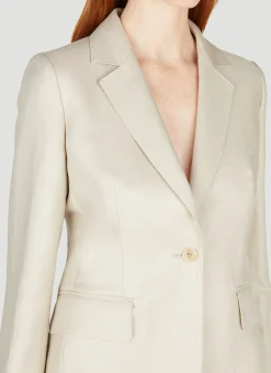 Alpaca Single Breasted Blazer