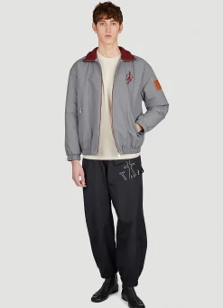 Anchor Logo Embroidered Twisted Track Pants