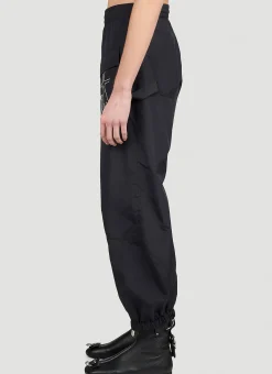 Anchor Logo Embroidered Twisted Track Pants