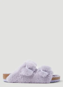 Arizona Big Buckle Shearling Sandals