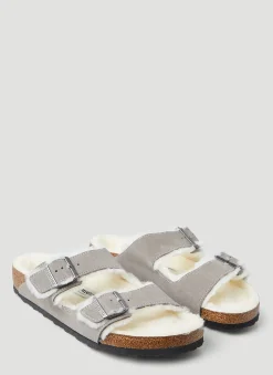 Arizona Shearling Two Strap Sandals