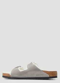 Arizona Shearling Two Strap Sandals