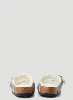 Arizona Shearling Two Strap Sandals