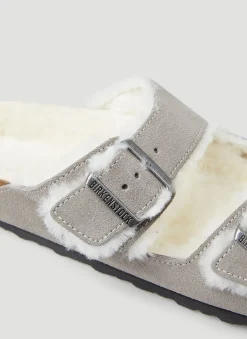 Arizona Shearling Two Strap Sandals