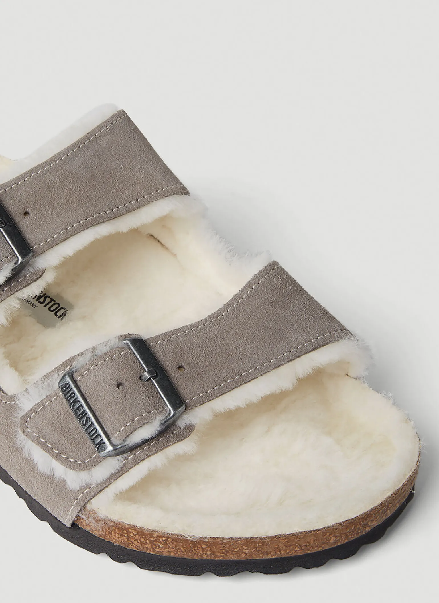 Arizona Shearling Two Strap Sandals