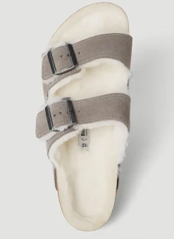 Arizona Shearling Two Strap Sandals