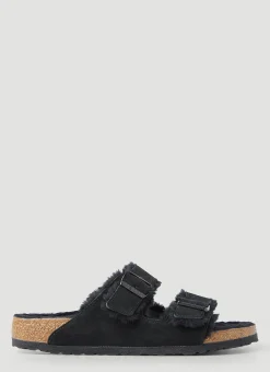 Arizona Shearling Two Strap Sandals