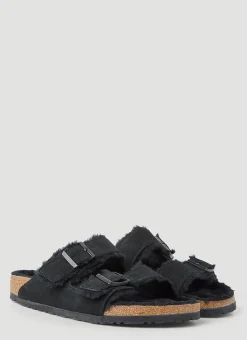 Arizona Shearling Two Strap Sandals