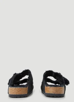 Arizona Shearling Two Strap Sandals