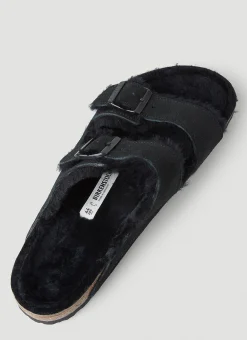 Arizona Shearling Two Strap Sandals