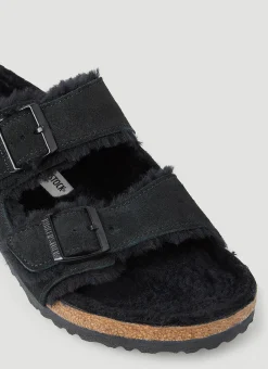 Arizona Shearling Two Strap Sandals