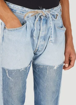 Asymmetric Cuff Jeans