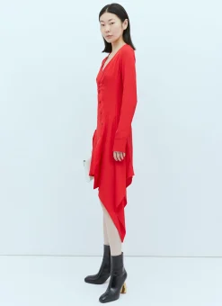 Asymmetric Seam Cut-Out Dress