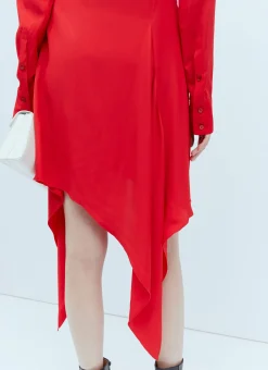 Asymmetric Seam Cut-Out Dress