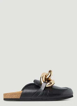 Backless Chain Loafers