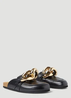 Backless Chain Loafers