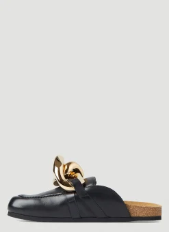 Backless Chain Loafers