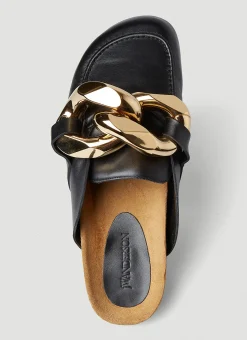 Backless Chain Loafers
