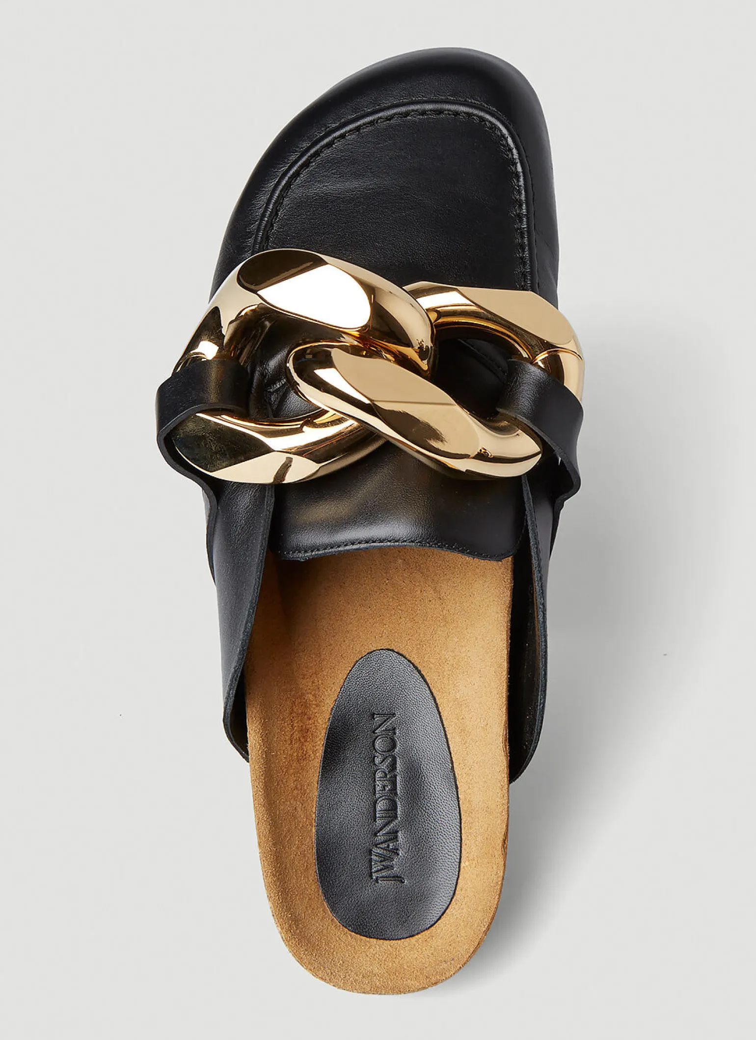 Backless Chain Loafers