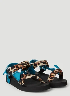 Bandana Leopard Trekky Sandals