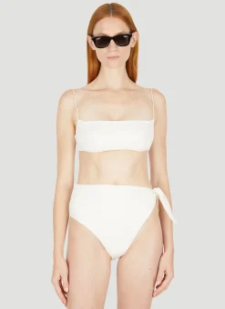 Bandeau Fine Strap Bikini Top