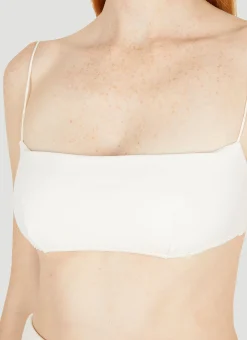 Bandeau Fine Strap Bikini Top