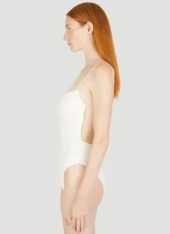 Bandeau Fine Strap Swimsuit