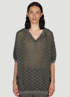 Basket Weave Polo Shirt