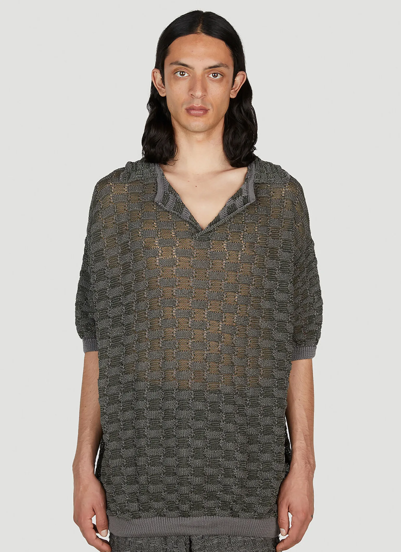 Basket Weave Polo Shirt