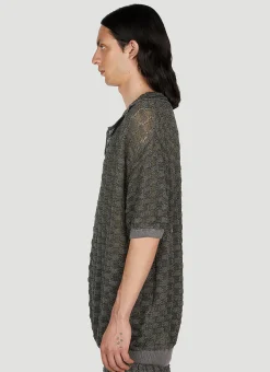 Basket Weave Polo Shirt