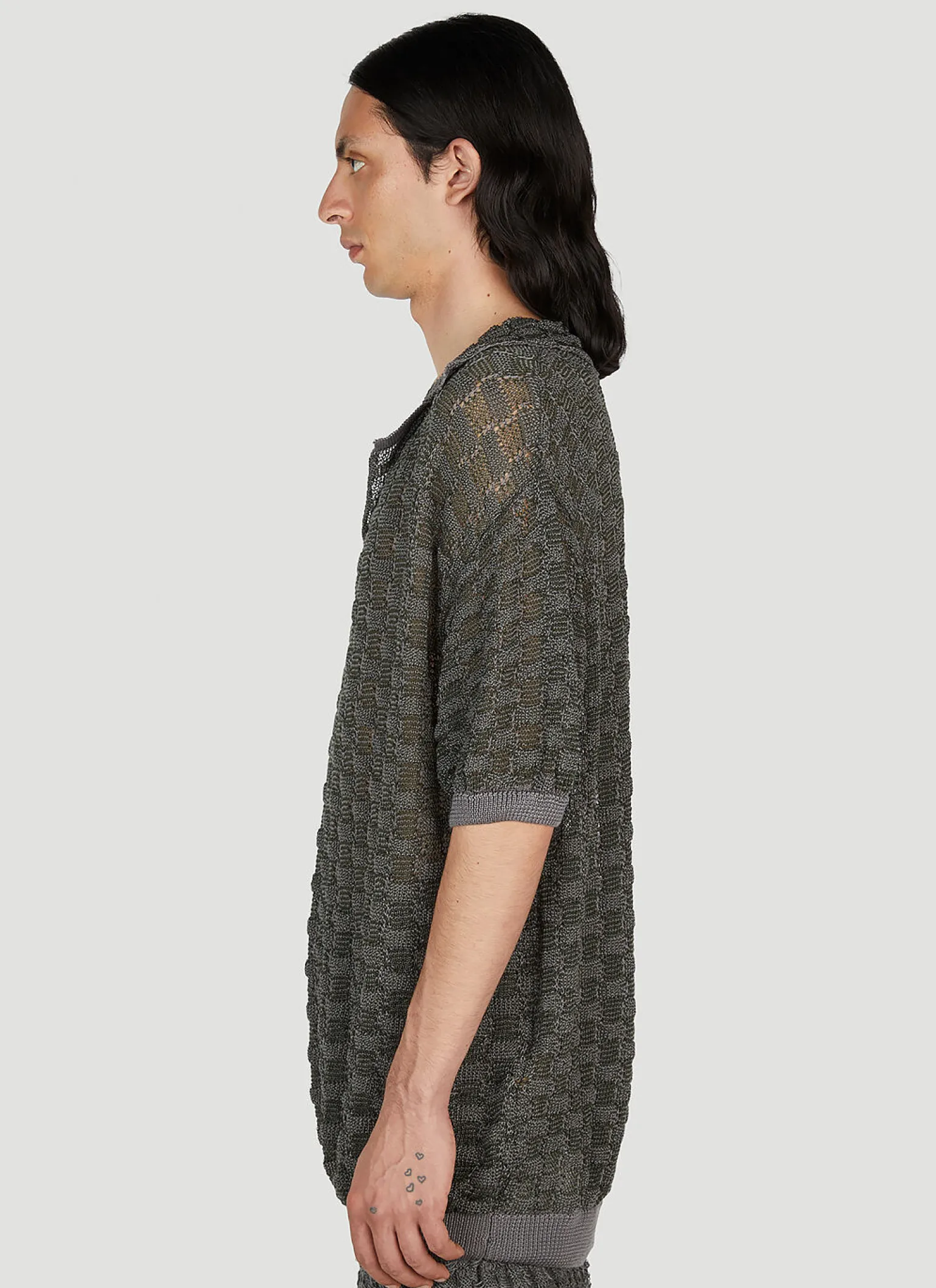 Basket Weave Polo Shirt