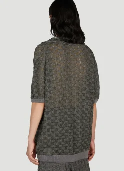 Basket Weave Polo Shirt