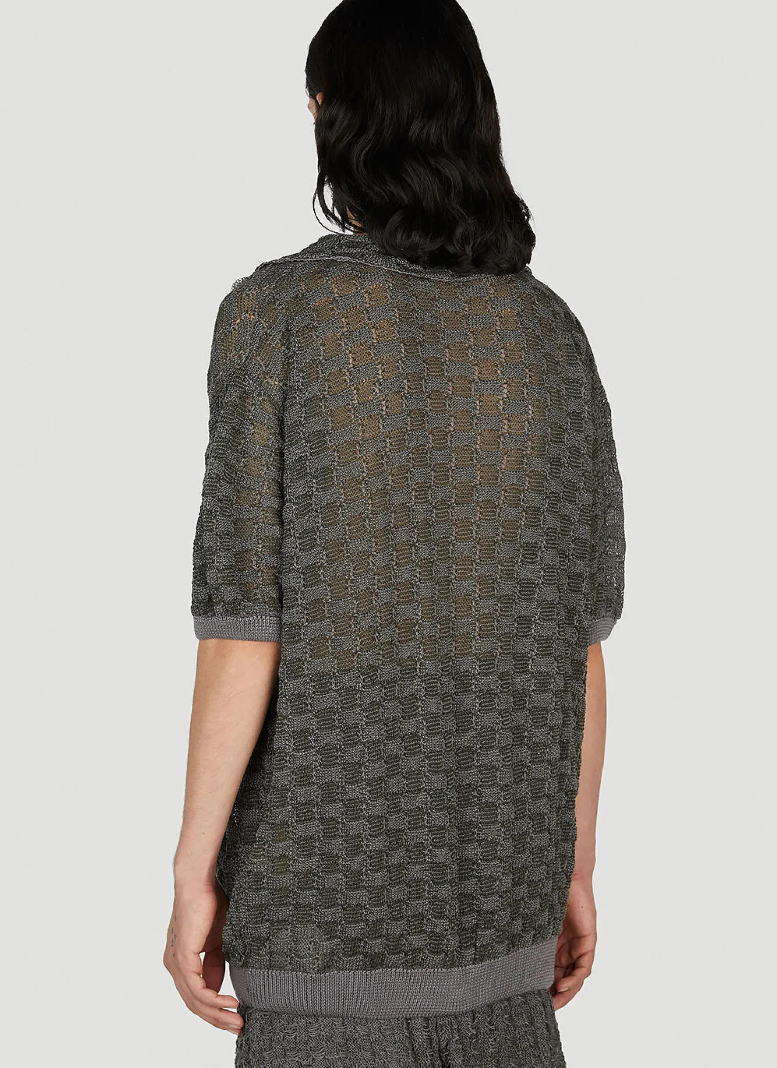 Basket Weave Polo Shirt