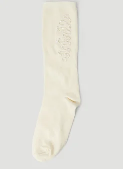 Beaded Wriggle Socks