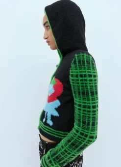 Bear Girl Hooded Knit Cardigan