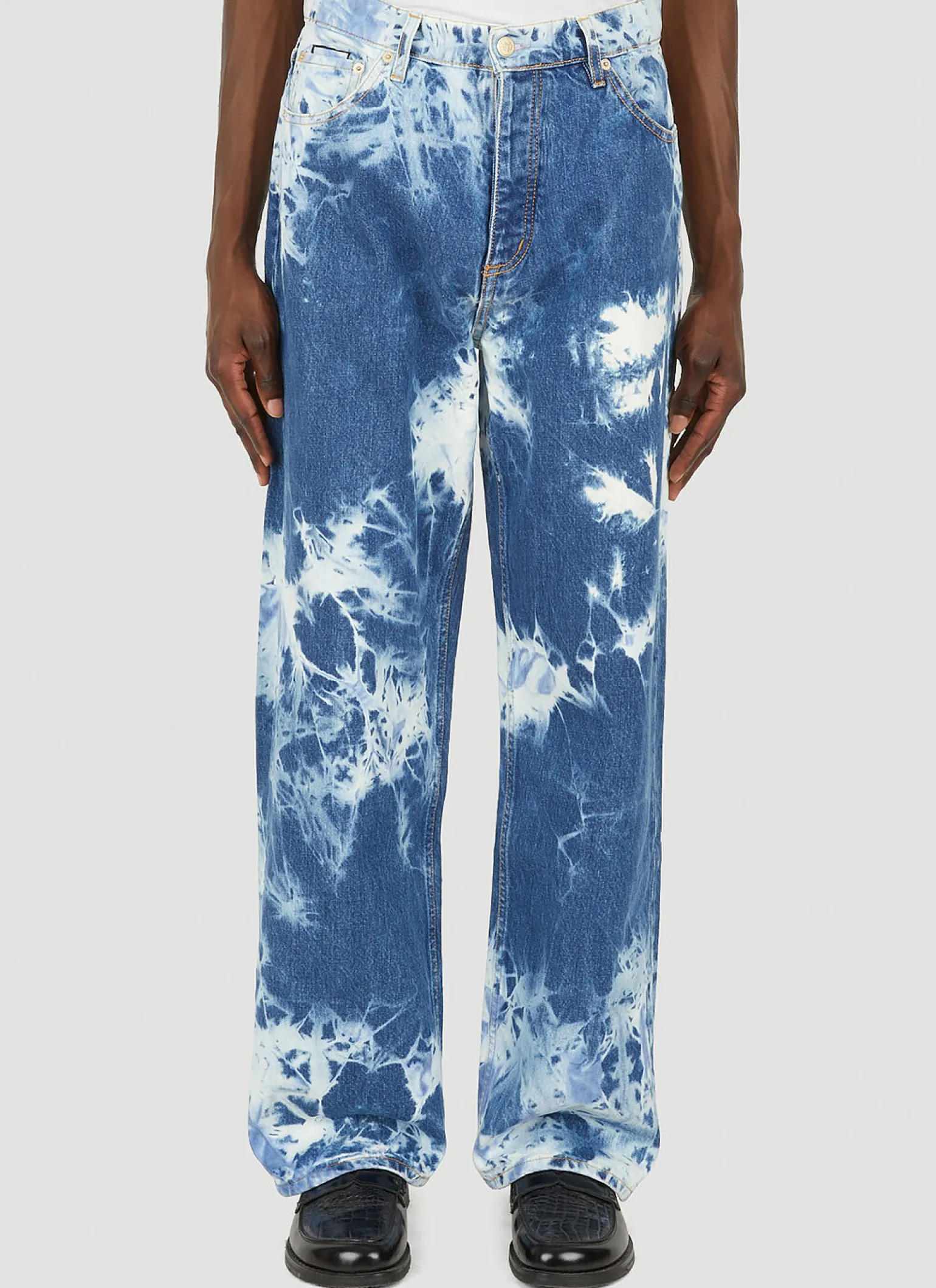 Benz Marble Wide Leg Jeans