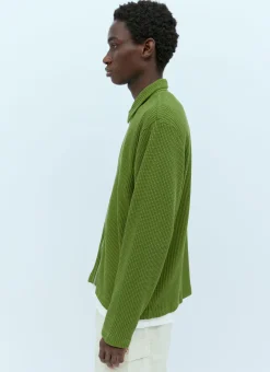 Big Thermal Zip Up Shirt