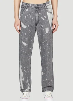 Bleached Relaxed Jeans