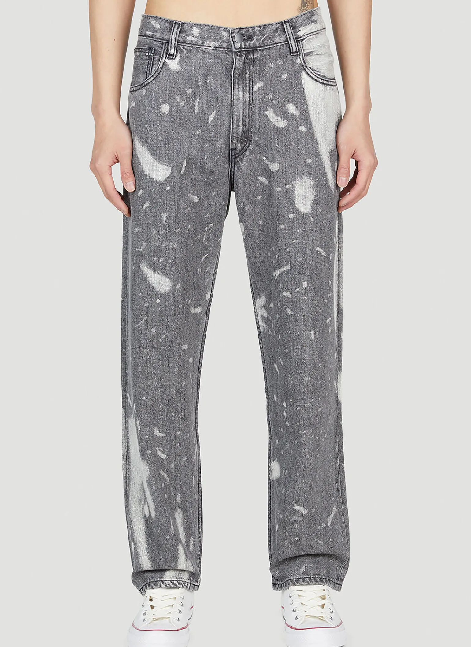 Bleached Relaxed Jeans