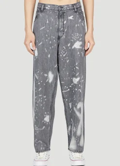 Bleached Wide Jeans